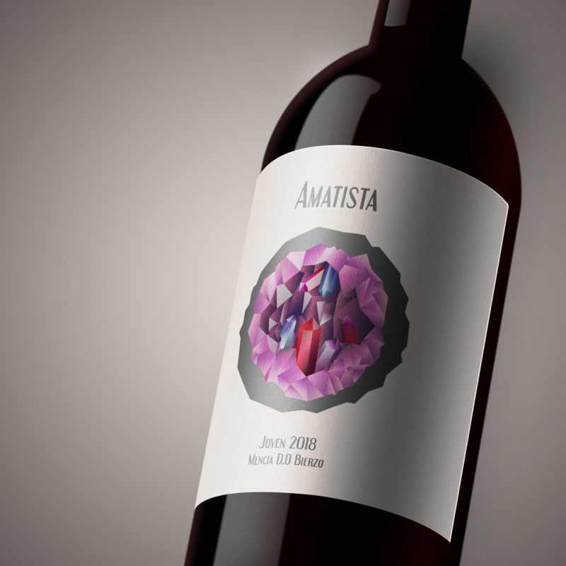 Etiqueta de botella de vino