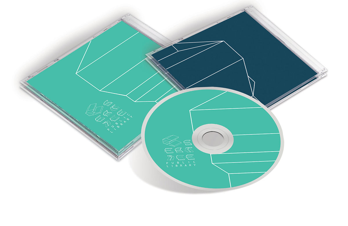 CD con identidad de la librería